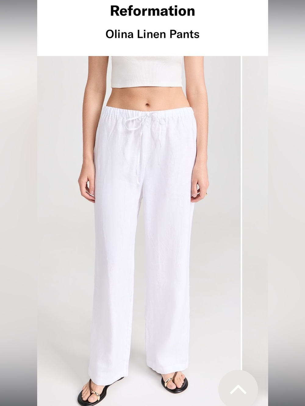 Reformation
Olina Linen Pants